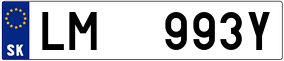 Trailer License Plate